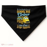 School Bus Driver Can Stop Traffic Gift School Bus Gift Cool Gift USA-Made Doggie Bandana thumb 0
