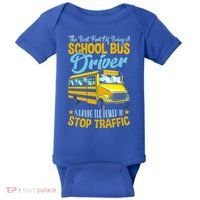 School Bus Driver Can Stop Traffic Gift School Bus Gift Cool Gift Baby Bodysuit thumb 0