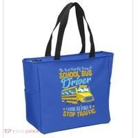School Bus Driver Can Stop Traffic Gift School Bus Gift Cool Gift Tote Bag thumb 2