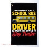 School Bus Driver Can Stop Traffic School Bus Gift Cool Gift Golf Towel thumb 0