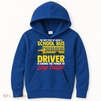 School Bus Driver Can Stop Traffic School Bus Gift Cool Gift Kids Hoodie thumb 0