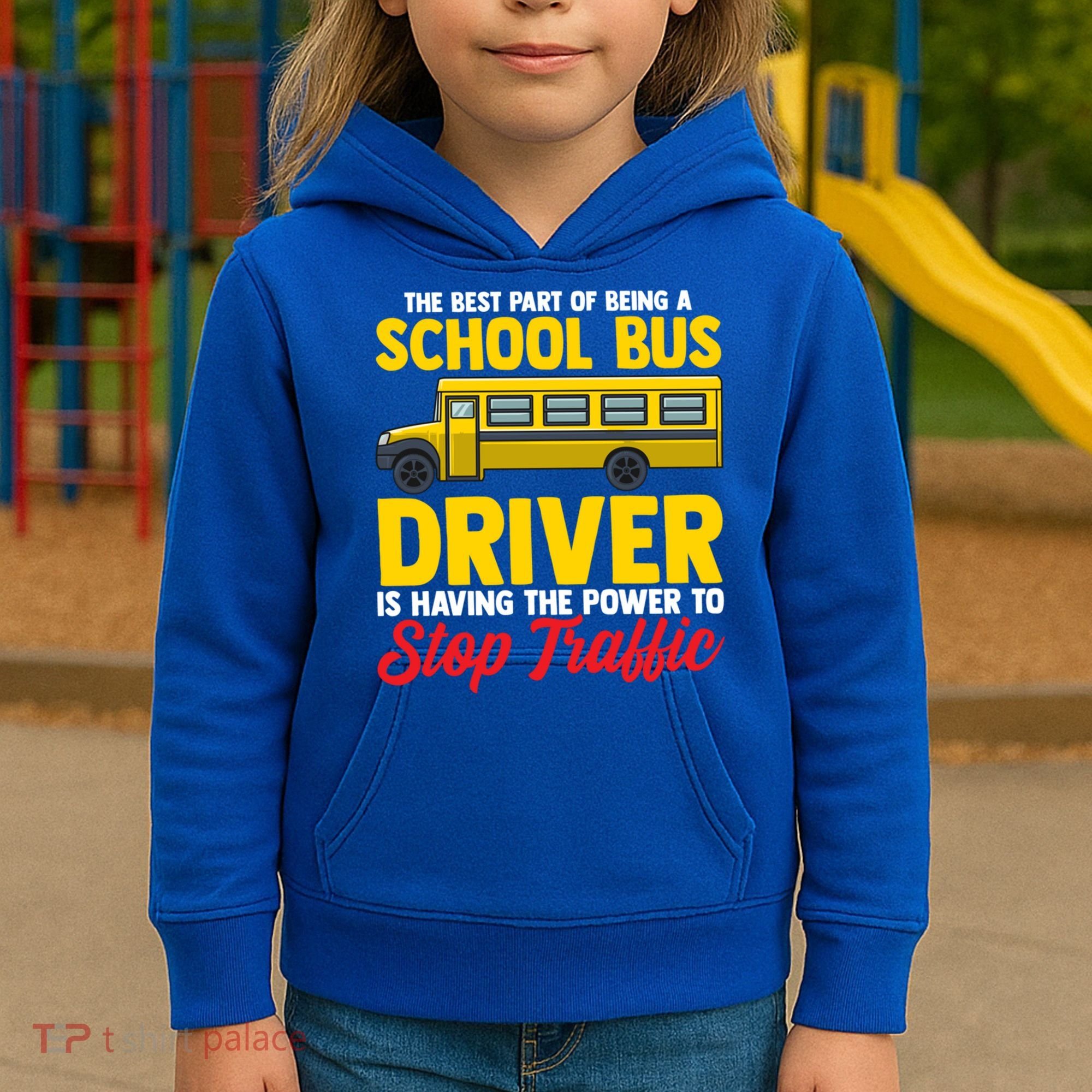 School Bus Driver Can Stop Traffic School Bus Gift Cool Gift Kids Hoodie