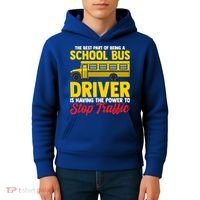 School Bus Driver Can Stop Traffic School Bus Gift Cool Gift Kids Hoodie thumb 4
