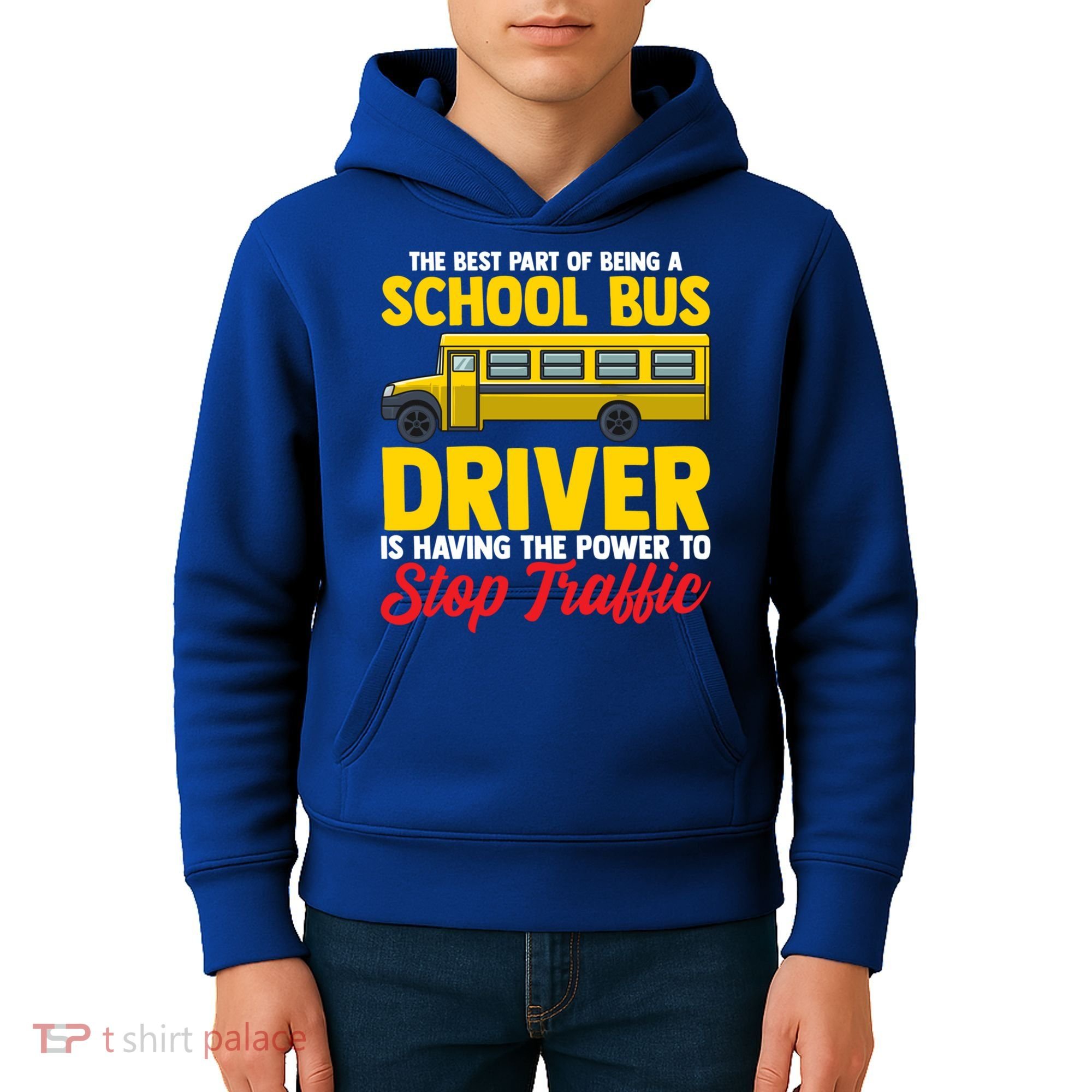 School Bus Driver Can Stop Traffic School Bus Gift Cool Gift Kids Hoodie