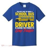 School Bus Driver Can Stop Traffic School Bus Gift Cool Gift Kids T-Shirt thumb 0