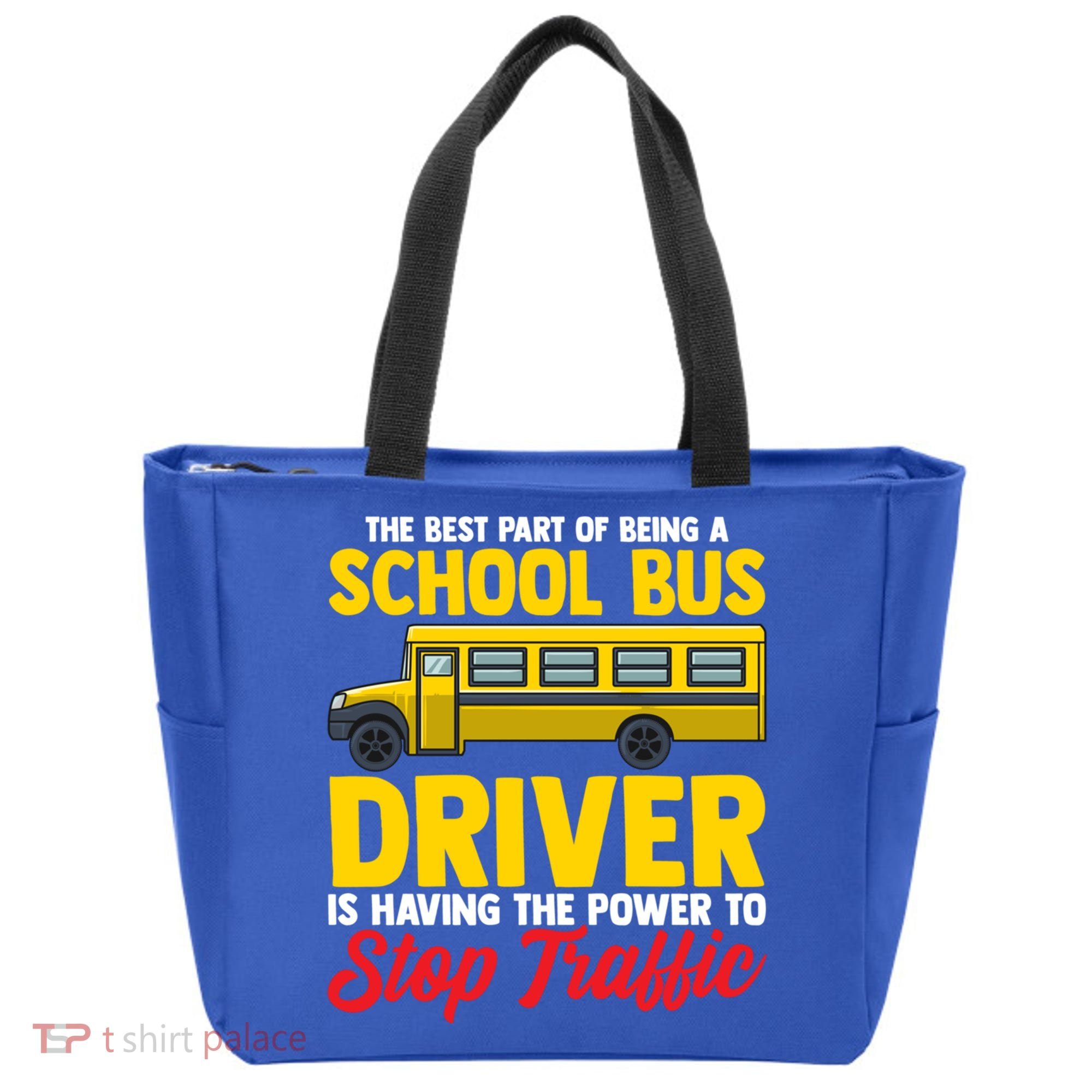 School Bus Driver Can Stop Traffic School Bus Gift Cool Gift Tote Bag