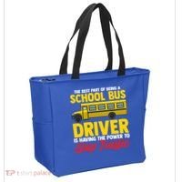School Bus Driver Can Stop Traffic School Bus Gift Cool Gift Tote Bag thumb 2