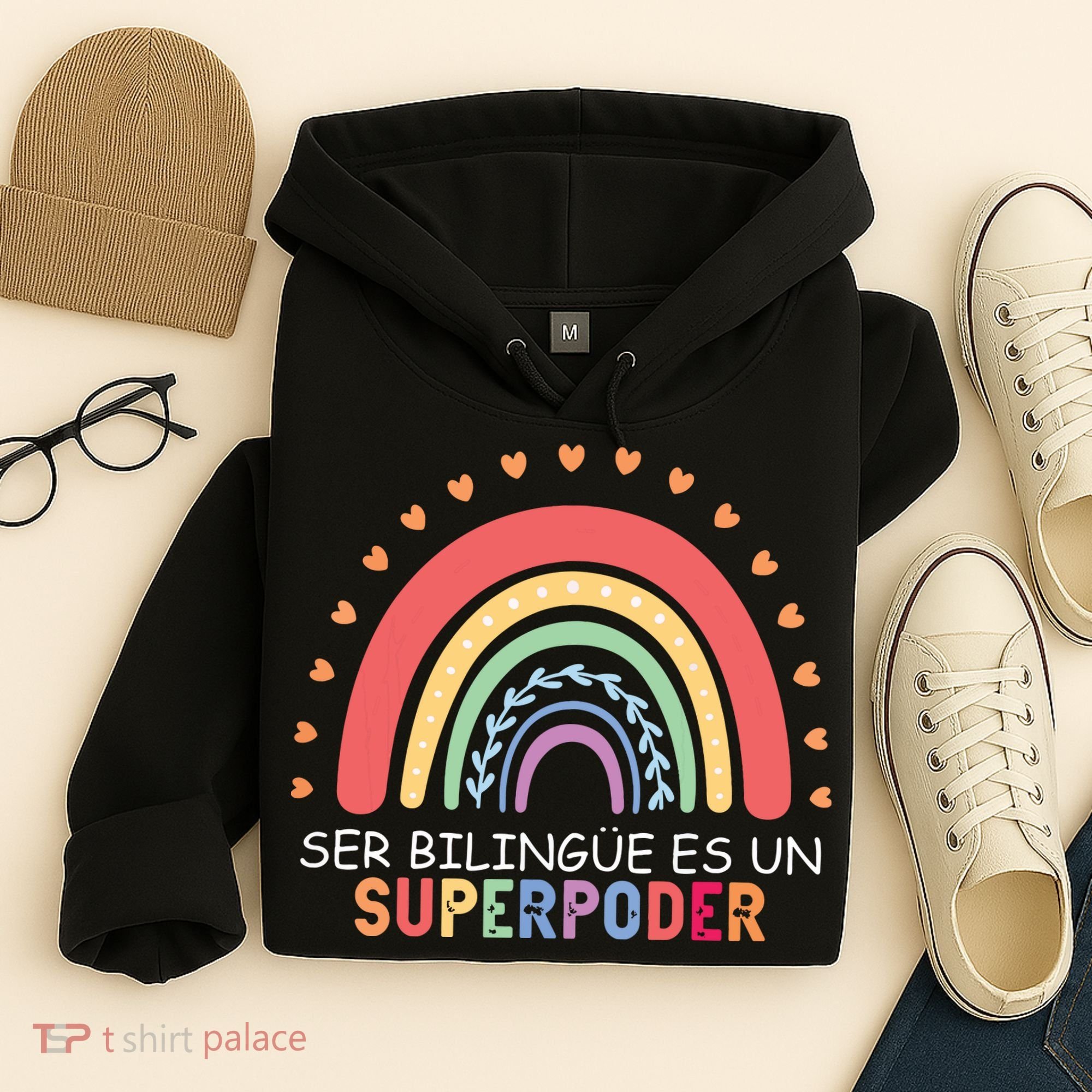 Ser Bilingue Es Un Superpoder Spanish Teacher Back To School Hoodie