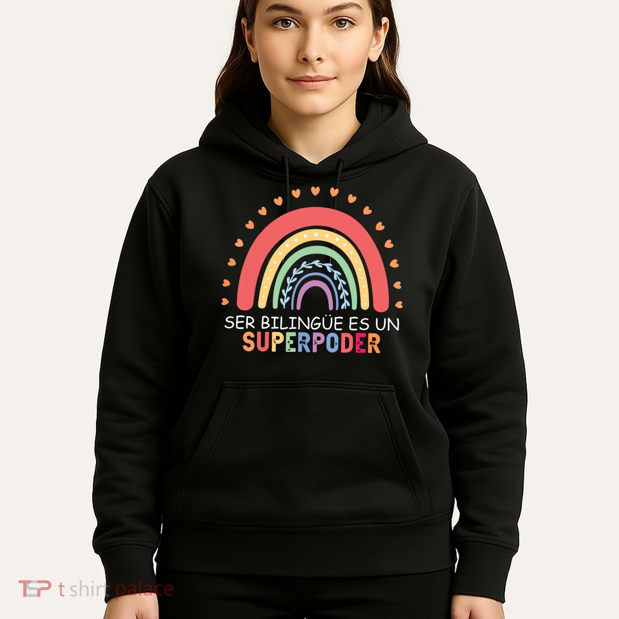 Ser Bilingue Es Un Superpoder Spanish Teacher Back To School Hoodie