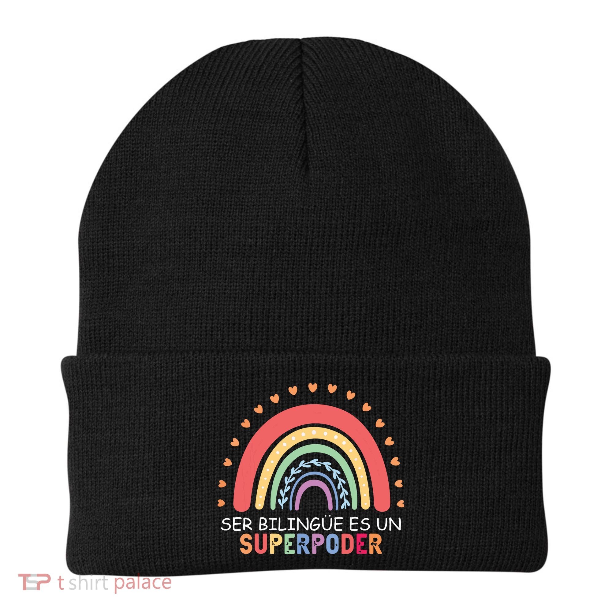 Ser Bilingue Es Un Superpoder Spanish Teacher Back To School Beanie