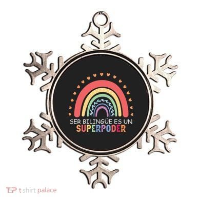 Ser Bilingue Es Un Superpoder Spanish Teacher Back To School Ornament