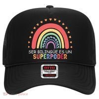 Ser Bilingue Es Un Superpoder Spanish Teacher Back To School Hat thumb 0