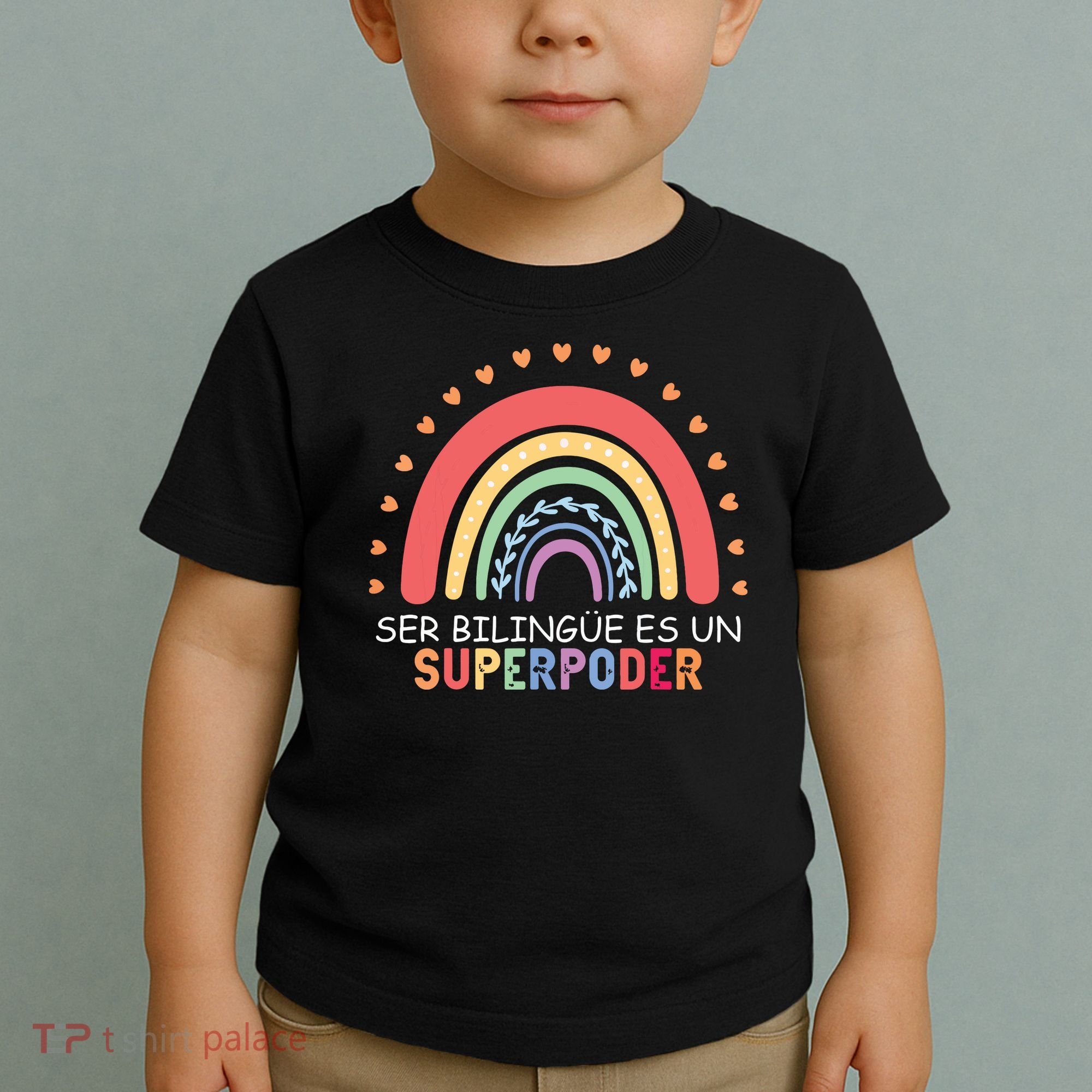 Ser Bilingue Es Un Superpoder Spanish Teacher Back To School Toddler T-Shirt