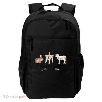 Silly Bunny Easter Is About The Lamb God Jesus Easter Day Faith Backpack