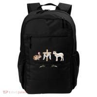 Silly Bunny Easter Is About The Lamb God Jesus Easter Day Faith Backpack thumb 0