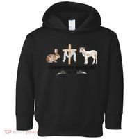 Silly Bunny Easter Is About The Lamb God Jesus Easter Day Faith Toddler Hoodie thumb 0
