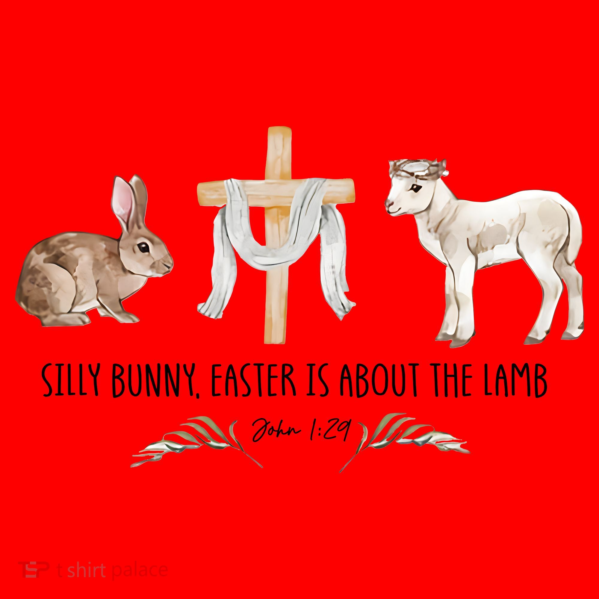 Silly Bunny Easter Is About The Lamb God Jesus Easter Day Faith Santa Hat