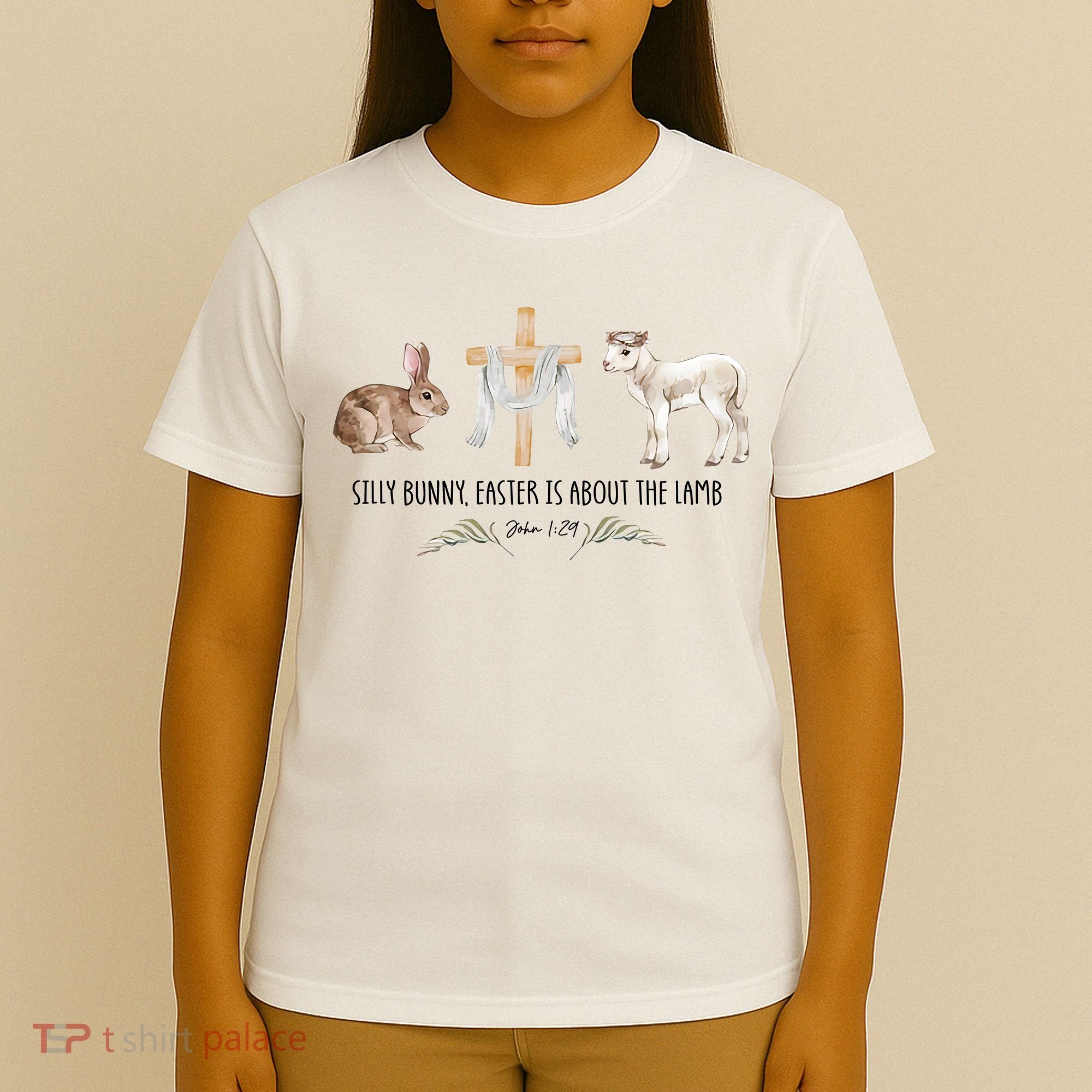 Silly Bunny Easter Is About The Lamb God Jesus Easter Day Faith T-Shirt