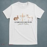 Silly Bunny Easter Is About The Lamb God Jesus Easter Day Faith T-Shirt thumb 5