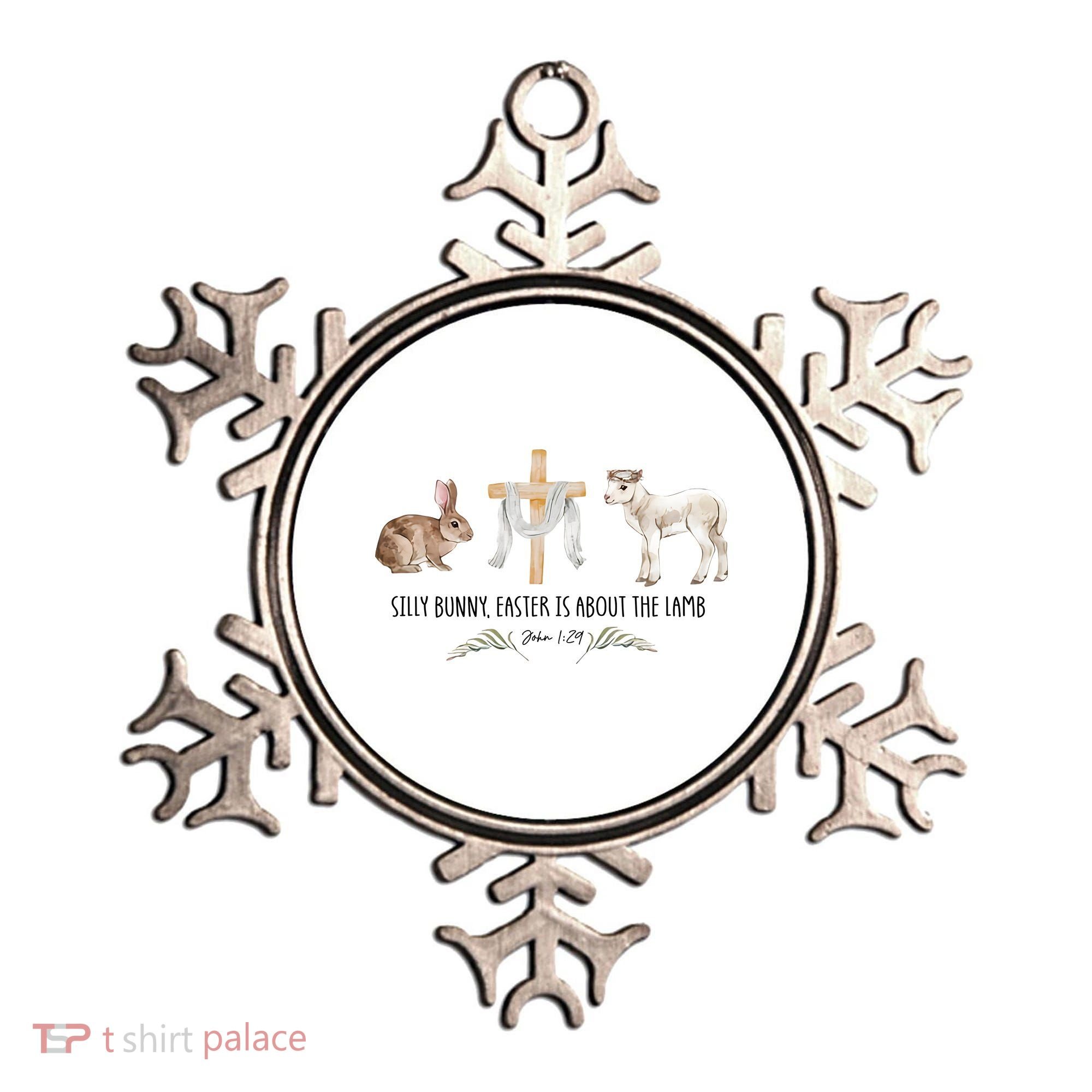 Silly Bunny Easter Is About The Lamb God Jesus Easter Day Faith Ornament