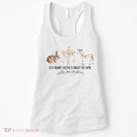 Silly Bunny Easter Is About The Lamb God Jesus Easter Day Faith Women's Tank Top thumb 0