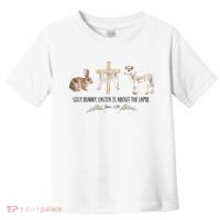 Silly Bunny Easter Is About The Lamb God Jesus Easter Day Faith Toddler T-Shirt thumb 0