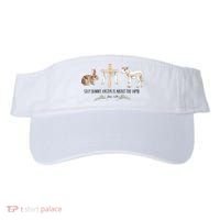 Silly Bunny Easter Is About The Lamb God Jesus Easter Day Faith Visor thumb 0