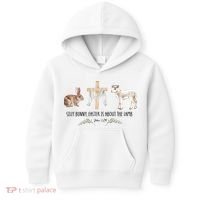 Silly Bunny Easter Is About The Lamb God Jesus Easter Day Faith Kids Hoodie thumb 0