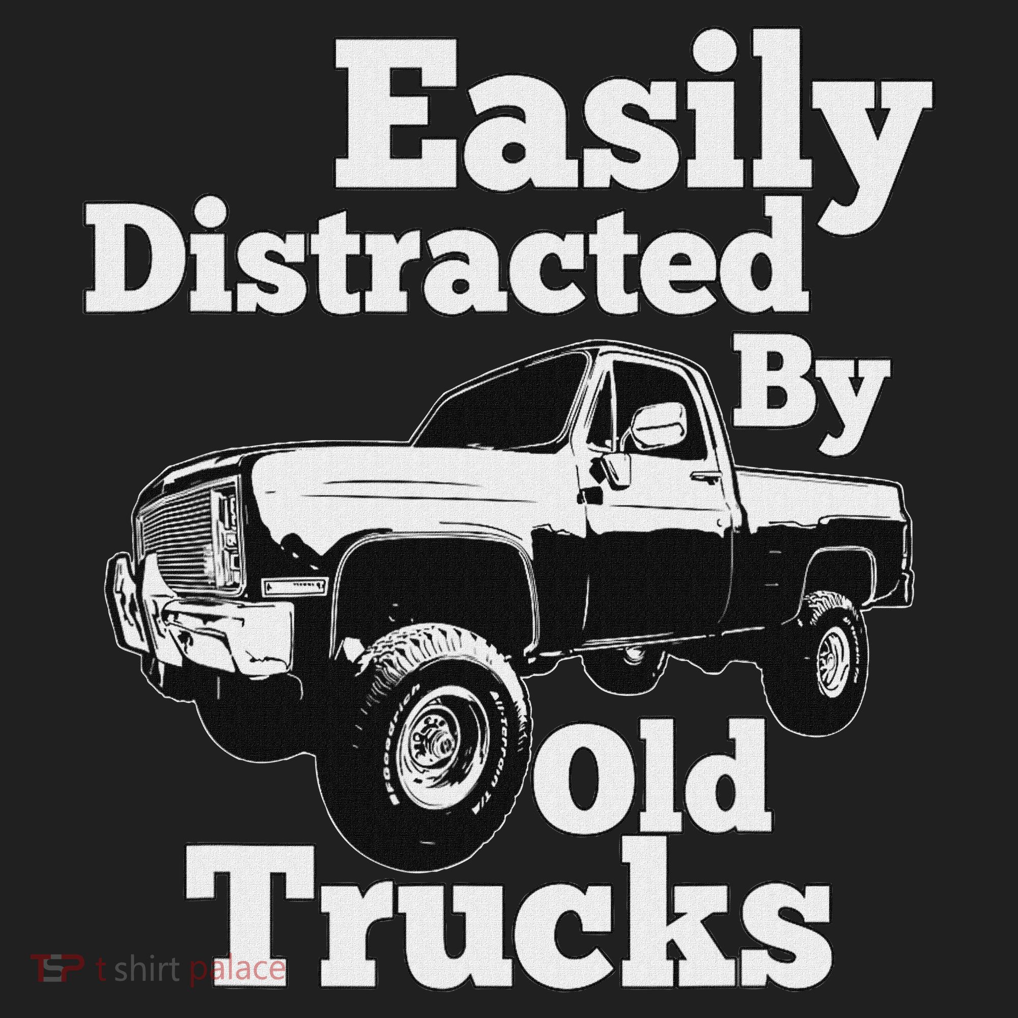 Square Body Easily Distracted By Old Trucks Squarebody Women's Sweatshirt