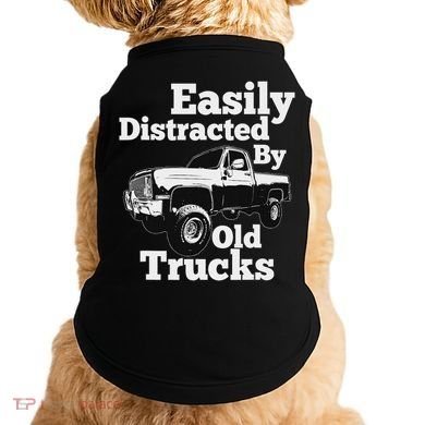 Square Body Easily Distracted By Old Trucks Squarebody Doggie Tank