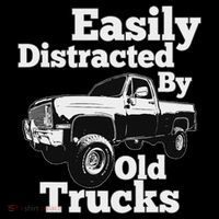 Square Body Easily Distracted By Old Trucks Squarebody Sweatshirt thumb 3