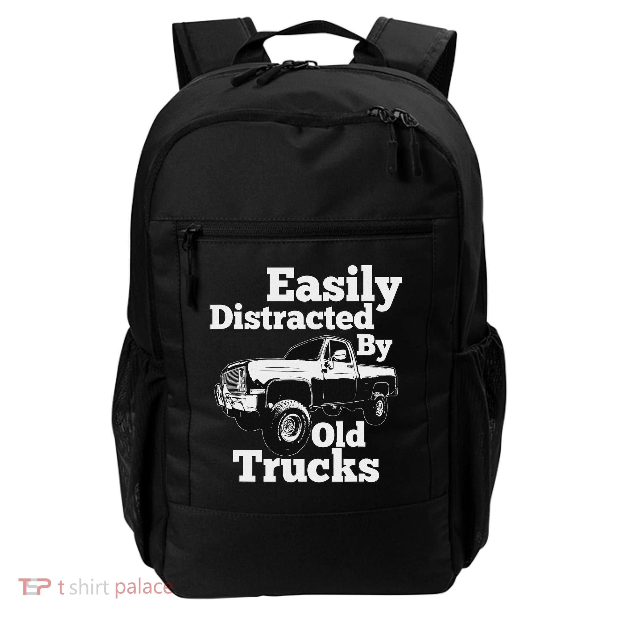 Square Body Easily Distracted By Old Trucks Squarebody Backpack