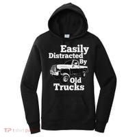 Square Body Easily Distracted By Old Trucks Squarebody Women's Hoodie thumb 0