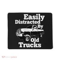 Square Body Easily Distracted By Old Trucks Squarebody Mousepad thumb 0