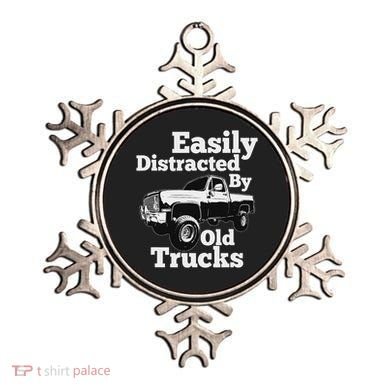 Square Body Easily Distracted By Old Trucks Squarebody Ornament