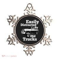 Square Body Easily Distracted By Old Trucks Squarebody Ornament thumb 0