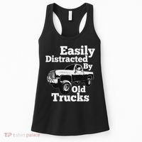 Square Body Easily Distracted By Old Trucks Squarebody Women's Tank Top thumb 0
