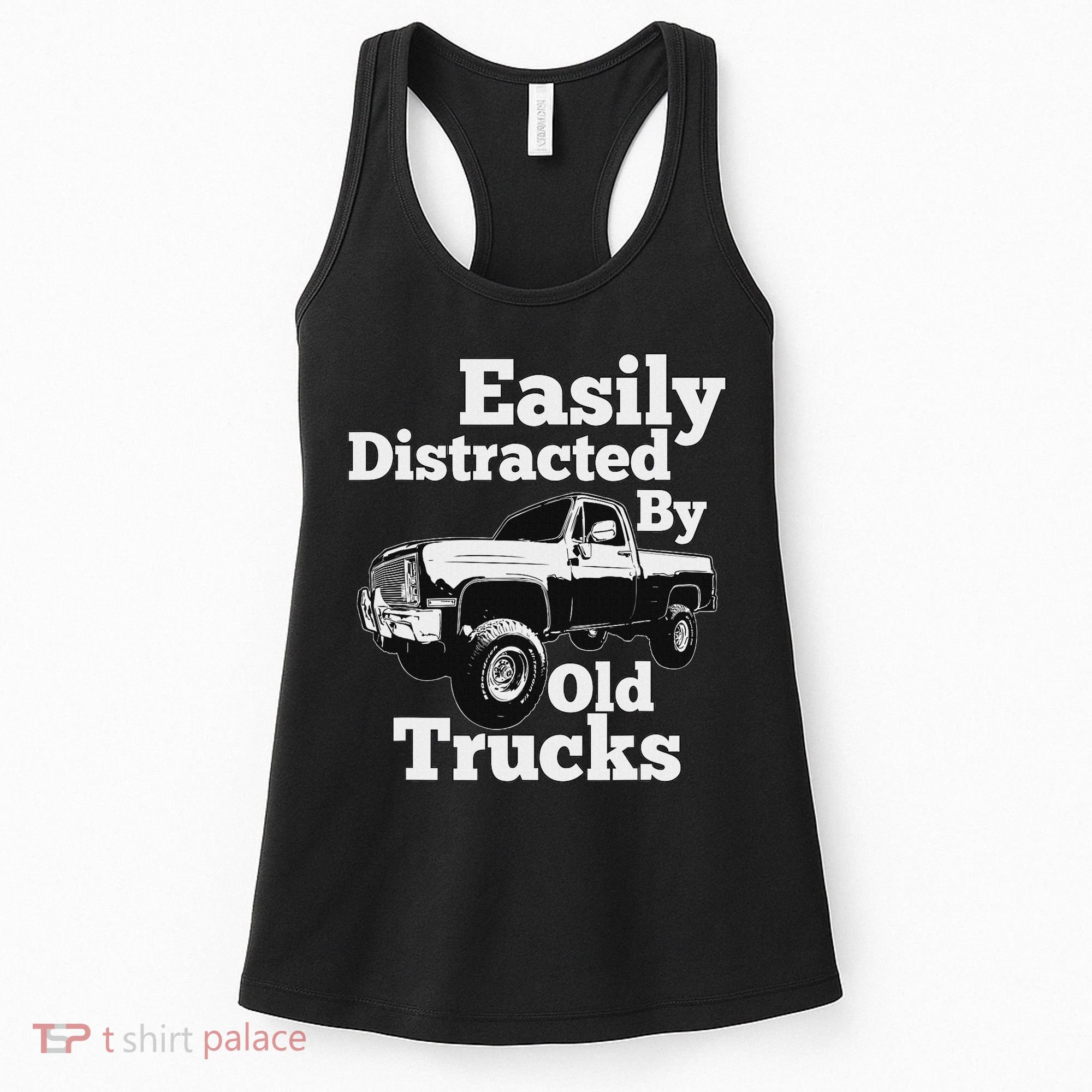 Square Body Easily Distracted By Old Trucks Squarebody Women's Tank Top