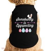 Some Bunny Easter Pregnancy Announcet For Expecting Mom Great Gift Doggie Tank thumb 0