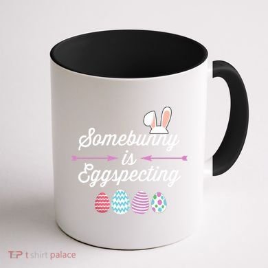 Some Bunny Easter Pregnancy Announcet For Expecting Mom Great Gift Coffee Mug back