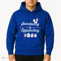 Some Bunny Easter Pregnancy Announcet For Expecting Mom Great Gift Hoodie thumb 2