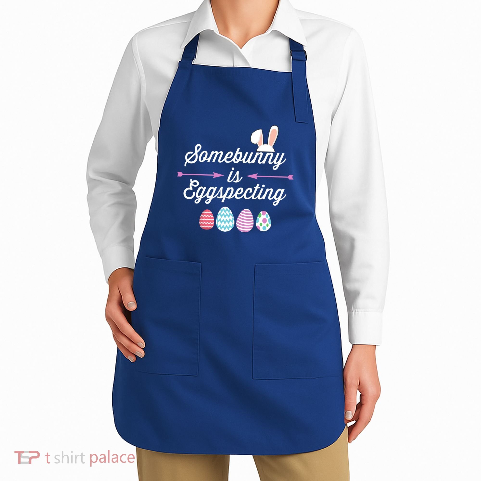 Some Bunny Easter Pregnancy Announcet For Expecting Mom Great Gift Apron