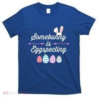 Some Bunny Easter Pregnancy Announcet For Expecting Mom Great Gift T-Shirt thumb 0