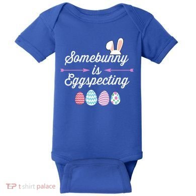 Some Bunny Easter Pregnancy Announcet For Expecting Mom Great Gift Baby Bodysuit