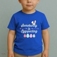 Some Bunny Easter Pregnancy Announcet For Expecting Mom Great Gift Toddler T-Shirt thumb 2