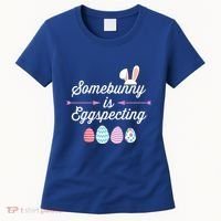 Some Bunny Easter Pregnancy Announcet For Expecting Mom Great Gift Women's T-Shirt thumb 0