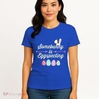 Some Bunny Easter Pregnancy Announcet For Expecting Mom Great Gift Women's T-Shirt thumb 4