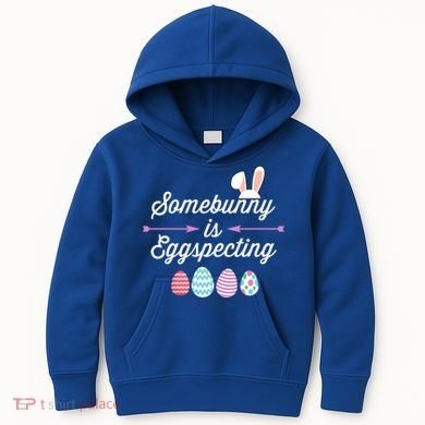Some Bunny Easter Pregnancy Announcet For Expecting Mom Great Gift Kids Hoodie