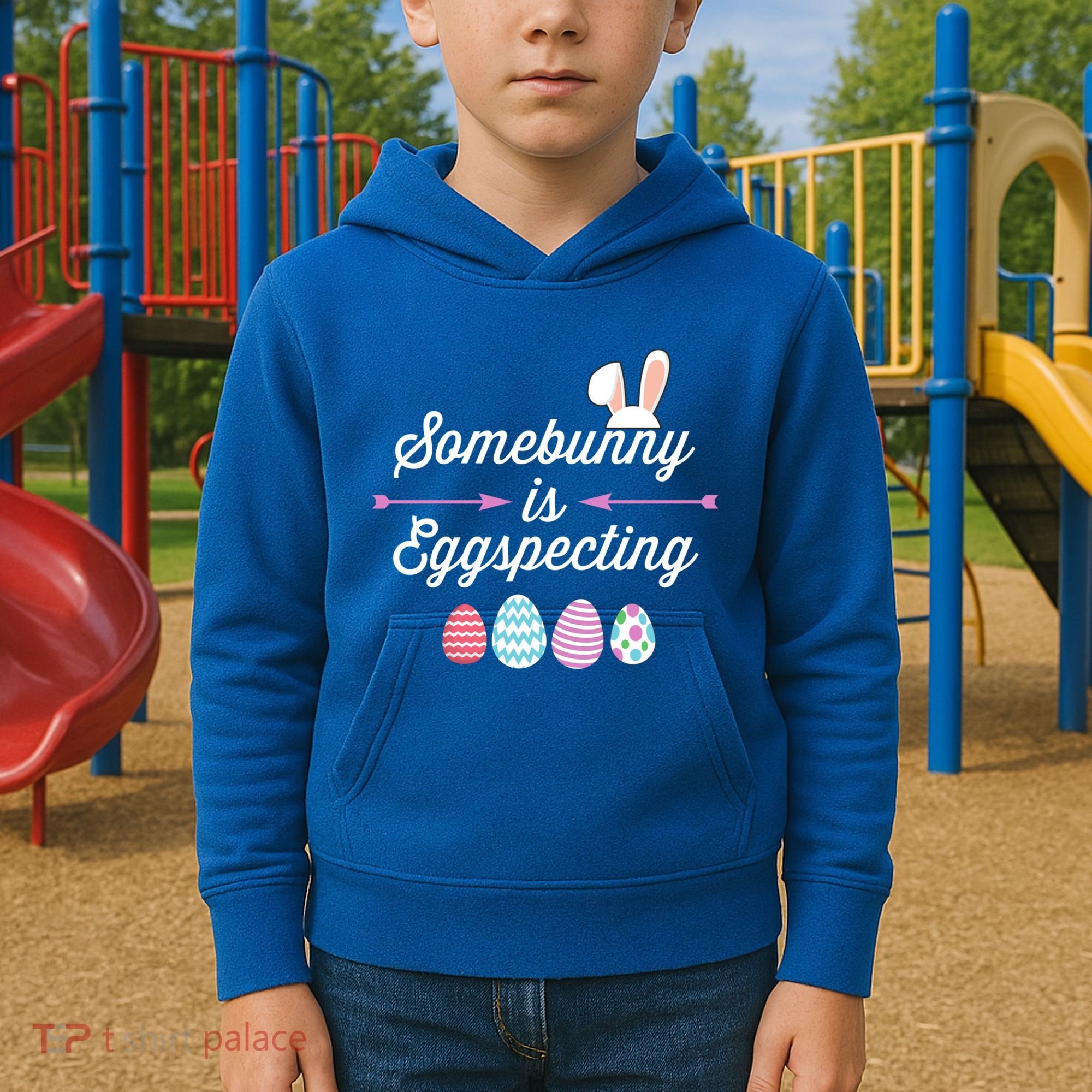 Some Bunny Easter Pregnancy Announcet For Expecting Mom Great Gift Kids Hoodie