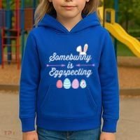 Some Bunny Easter Pregnancy Announcet For Expecting Mom Great Gift Kids Hoodie thumb 3